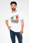 Italy Flag and Text Printed T-Shirt - 2