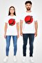 Japan Map and Sun Printed T-Shirt - 4