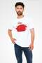 Chinese Flag Brushstroke Printed T-Shirt - 2