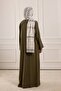 Birit Detailed Modal Abaya Soft Green - 7