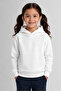 Girl's Hooded 100% Cotton 3-Yarn Sweatshirt