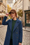 Women's Premium Cashmere Fabric Winter Baseball Cap Adjustable Brim Cap Hat - 3