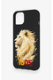 iPhone 14 Compatible Yellow Red 1905 Lion Pattern Silicone Case - 4