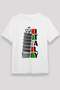 Italy Leaning Tower Font Design Printed T-Shirt