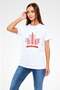 Canada Leaf Striped Effect Printed T-Shirt - 3