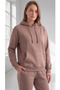 Women's 3 Thread Winter Thick Fleece Lined Sweatpants Set with Kangaroo Pockets - 2