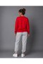 Zero Collar Sweat Suit 2-Piece Combination Winter Shardooned Pattern Plus Printed Women's / Men's Unisex Model - 2