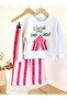 Girl's Printed Detailed Cotton Non-Padded Set - 3