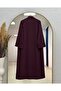 Şahsima Double Abaya Set-Gs4687 Plum - 7