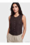 Trendlucky Women's Classic Vest with Linen Blend with a Difference