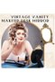 Antique Gold Resin Frame Decorative Wall Mirror, Makeup Mirror Tabletop Mirrors, for Bedroom Living-Room Dresser Decor 8.2 x 13 inchs - 4