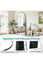 SLEEPHEAD® Arched Full Length Mirror, Hanging Vertical Or Inclined Floor Mirror (With Bracket), Full Body Mirror, Bedroom Mirror, Wall Mounted Mirror, Aluminum Alloy Frame (Black 150 * 40) - 3