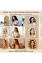 Hollywood Mirror with Lights 62X43CM Makeup Mirror for Bedroom, Large Vanity Lighted up Mirror with 12 Dimmable Bulbs Smart Touch Control 3 Color Lighting Modes(Gold)