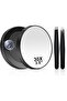 30X Magnifying Mirror, Small Magnifying Mirror with Suction Cup and Tweezers, as a Travel Makeup Mirror, Compact 3.3 Inch Eyebrow Plucking Mirror Set