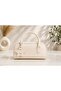 Women's Star Decorated Faux Leather Single Compartment Baguette Hand and Shoulder Bag - 4