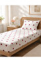 Single Elastic Sheet Set 100X200 cm with Geometric Pattern + 1 Pillowcase