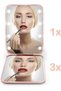 - Pocket Mirror, LED Makeup Mirror, 1X/3X Magnification, Compact Mirror with Light, Pocket Mirror, Foldable Handheld Mirror, Compact Mirror with Light for Gift, Pink - 4