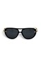 Vespa Black Oval Women's Sunglasses |   55 Ekartman Uv400 Protected - 6