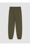 Özmarka New Season Khaki Women's Jogger Sweatpants with Elastic Waist - 6