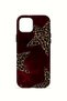 iPhone 12 Vorian Double Layer Case Bordeaux Leopard Star - 3