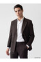 Nevavm Regular Fit Striped Double-Breasted Men's Blazer Jacket with a Difference