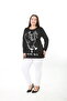 Printed Stone-Embellished Lycra Viscose Plus Size Tunic - 4