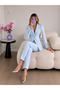 Jacket Pants Double Blazer Set with Stone Accessory on the Sleeves - 2