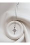 Silver Color Steel Chain Necklace - Zircon Stone Necklace with Skull and Star Figure - Steel Necklace - 7