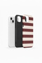 iPhone 14 Vorian Double Layer Case Plum Cream Stripe - 2