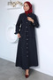 Front Snap Jacket Skirt Hijab Double Set