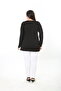 Women's Printed Stone-Embellished Lycra Viscose Plus Size Tunic - 7