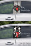 Modern Design Door Foil Printed Sticker