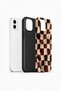 iPhone 12 Vorian Double Layer Case Mocha Melt Checker - 2