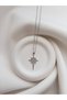 Silver Color Steel Chain Necklace - Zircon Stone Necklace with Skull and Star Figure - Steel Necklace - 5