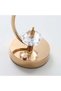 Elegant Creative Table Lamp with Gold-Colored Metal Stand, Decorative Transparent Glass Shade, Crystal Base Accent, Stylish Modern Lighting, Ideal for Bedroom, Living Room, Office, Study, - 5