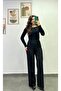 Front Ironed High Waist Wide Leg Cotton Fabric Trousers