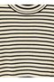 Ozmarka New Season Black High Collar Striped Women's Knitwear Sweater - 6