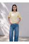 Gencc Quality Brode Sleeve Blouse with Lace Detail