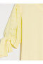 Gencc Quality Brode Sleeve Blouse with Lace Detail - 5