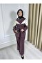 3184 Stripe Detailed Modal Fabric Sports Waist-Fitted Suit - 7
