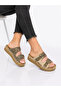 Women's Everyday Slippers with Leopard Details and Stitched Orthopedic Soles - 2