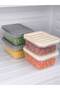 Set of 8 Freshbox Storage Containers Suitable for Microwave and Refrigerator - Refrigerator Organizer 600 ml - 6