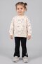 Girl's Rabbit Printed Cotton Sweatshirt and Camisole Spanish Style Pants Set