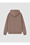 Lcw Everyday Brown Soft Touch Oversize Women's Zippered Sweatshirt - 7