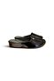 Lacquered Leather Women's Slippers with Padded Soles - 6