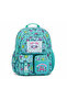 Primary School Girls Patterned Bright Color 4-Piece Pen Holder-Water Bottle-Lunch Box-Backpack - 2