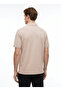 Beige Men's Regular Fit 100% Cotton Polo T-Shirt D261002 - 5