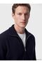 Southblue Navy Blue Regular Fit Men's Knitwear Cardigan - 3