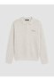 Xside Gray Polo Collar Embroidered Men's Knit Sweater - 5