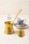 80 ml Traditional Embossed Cast Iron Coffee Pot Induction Compatible Single Serving Turkish Coffee Pot - 2